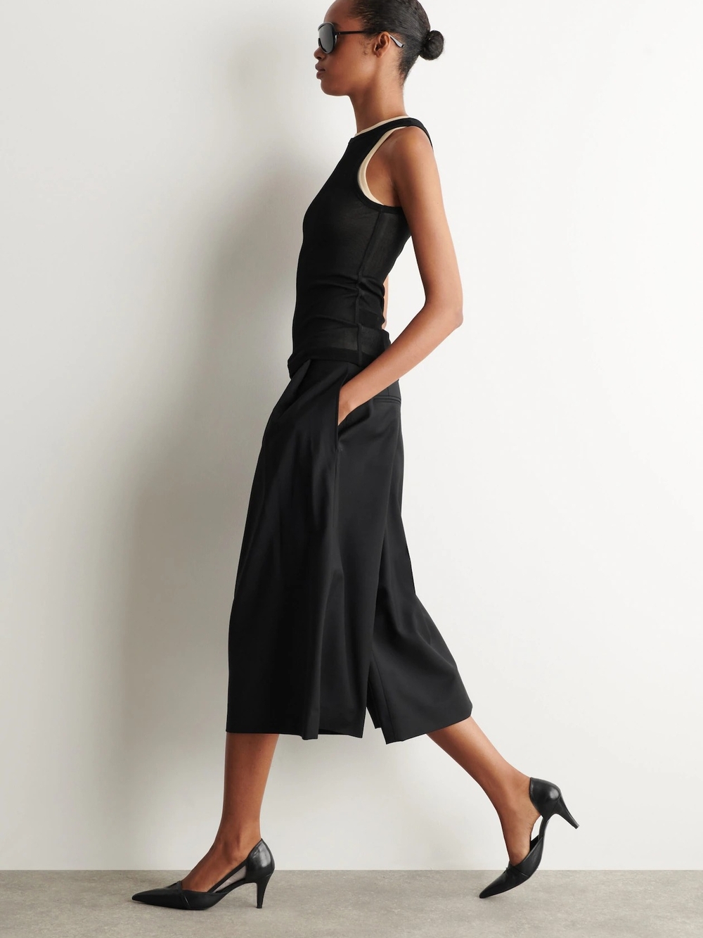 COS Wide Leg Wool-blend Trouser 6